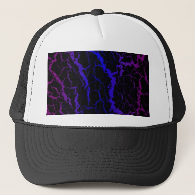 Cracked Space Lava - Purple/Blue Trucker Hat (Front)