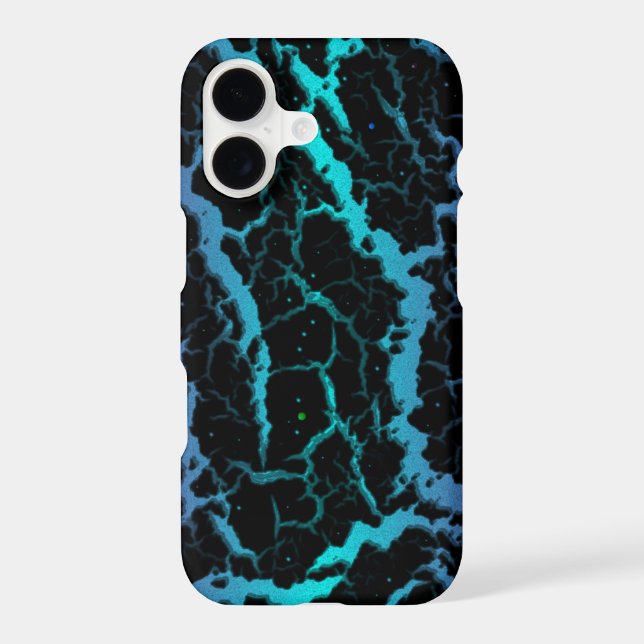 Cracked Space Lava - Purple/Cyan Case-Mate iPhone Case (Back)