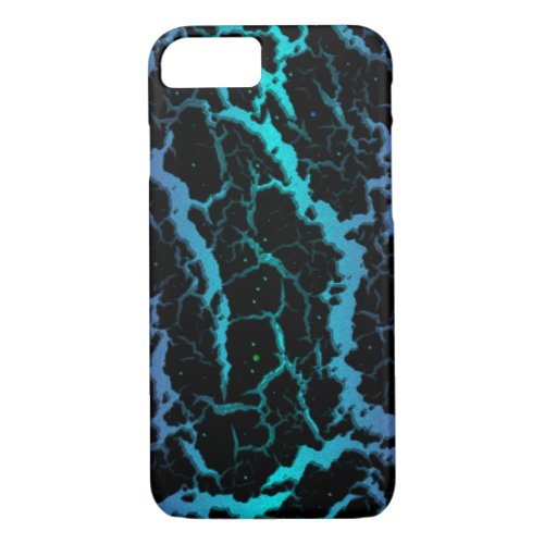 Cracked Space Lava _ PurpleCyan iPhone 87 Case