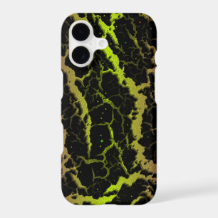 Cracked Space Lava - Purple/Lime iPhone 17 Case