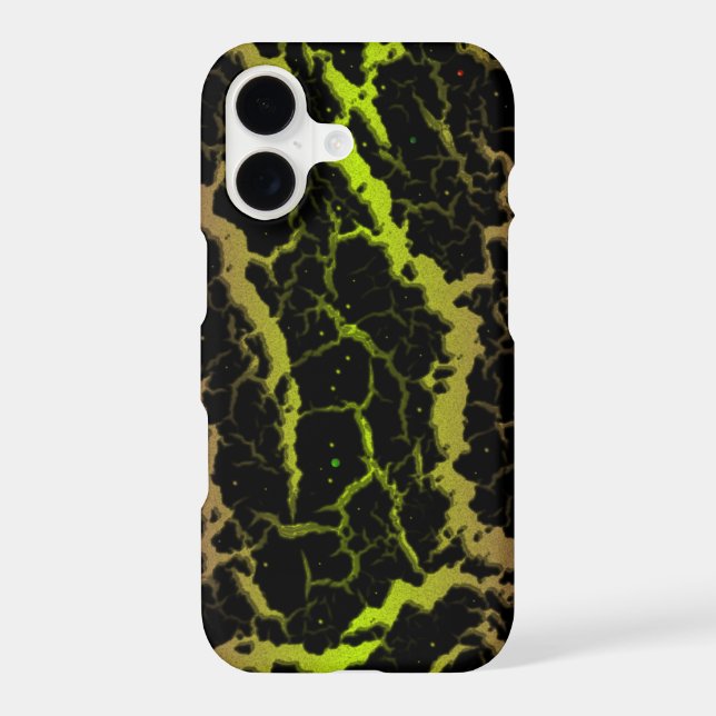 Cracked Space Lava - Purple/Lime Case-Mate iPhone Case (Back)