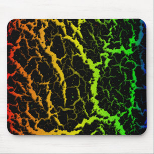 Cracked Space Lava - Rainbow ROYGB Mouse Pad