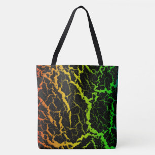 Cracked Space Lava - Rainbow ROYGB Tote Bag
