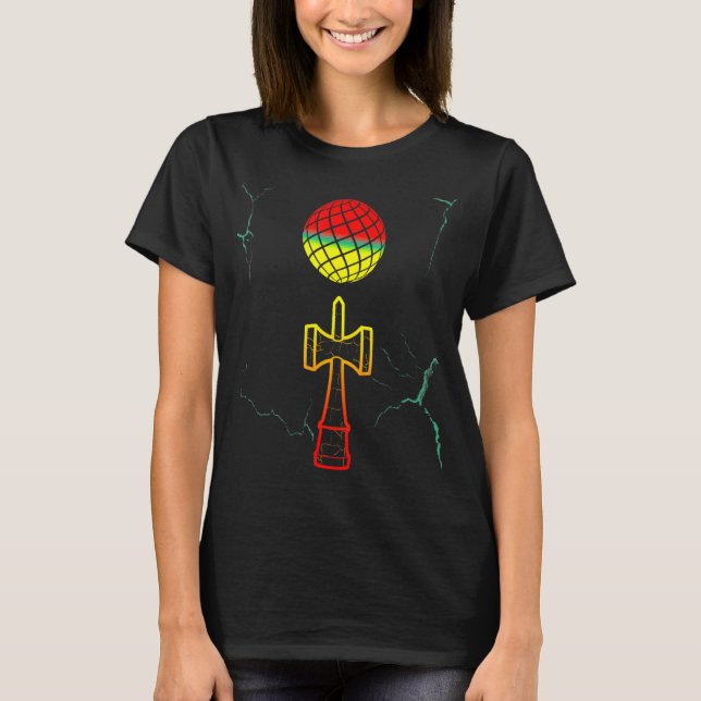 Cracked Sphere Kendama Skill Toy T-Shirt (Front)