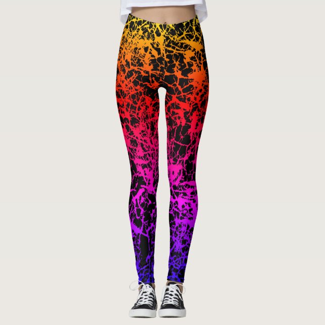 Cracked Sunset Leggings (Front)