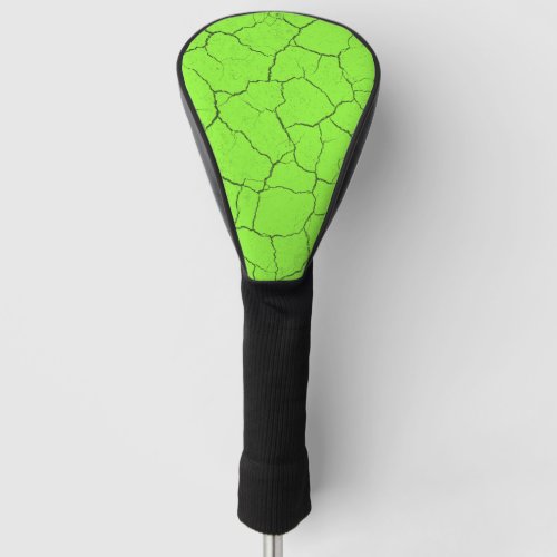 Cracked Tennis Ball Green Driver Cover