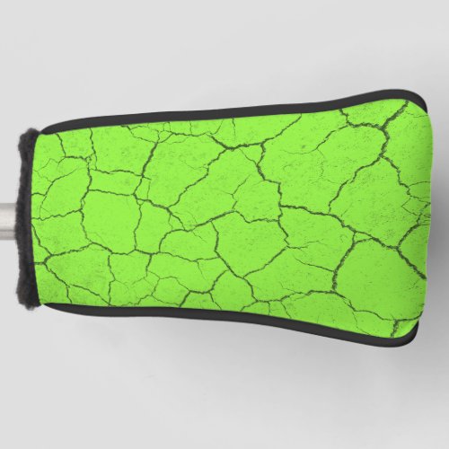 Cracked Tennis Ball Green Putter Covers