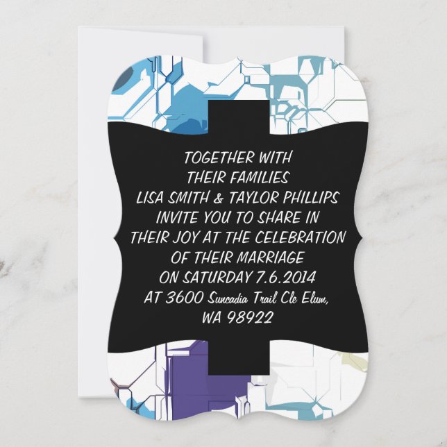 Cracked wall invitation (Front)