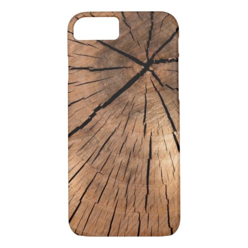 Cracked Weathered Aged Wood Pattern iPhone 87 Case