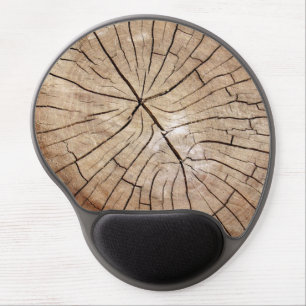 Cracked Wood Grain Gel Mousepad
