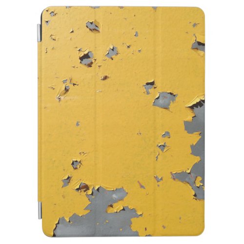 Cracked yellow metal dirty texture iPad air cover