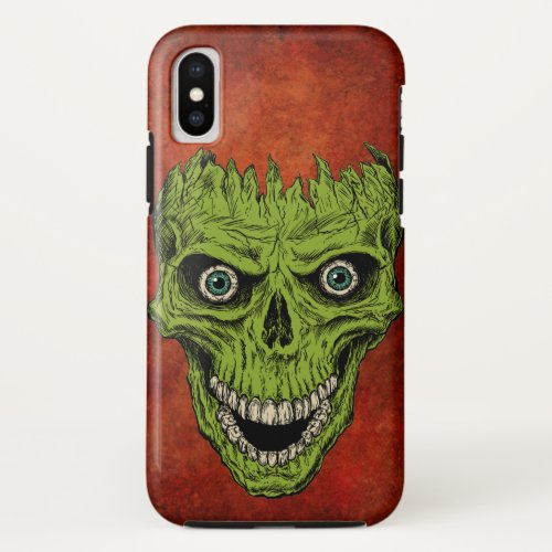 Crackhead Skull iPhone X Case