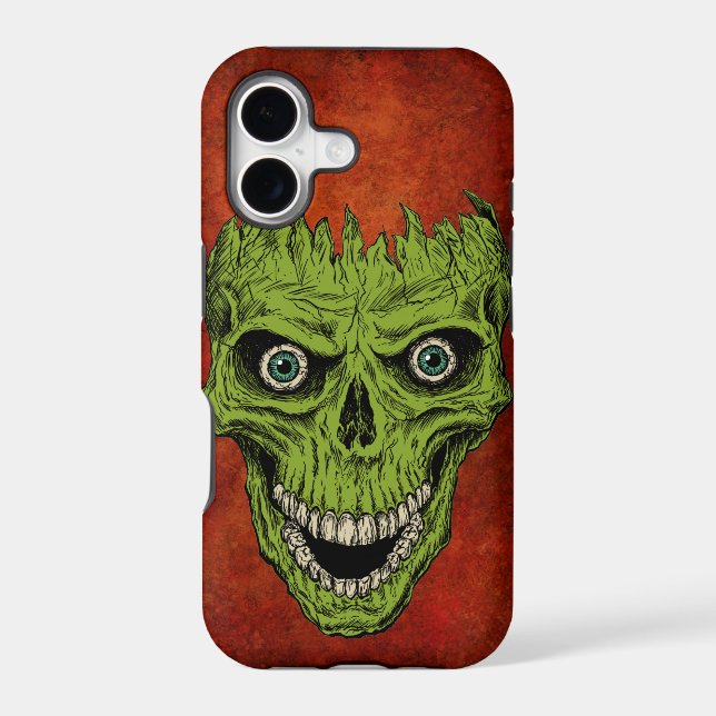 Crackhead Skull Iphone Case (Back)
