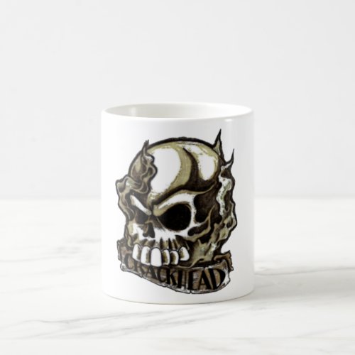 CRACKHEAD TATTOO SKULL  COFFEE JUNKY MUD JAVA MUG