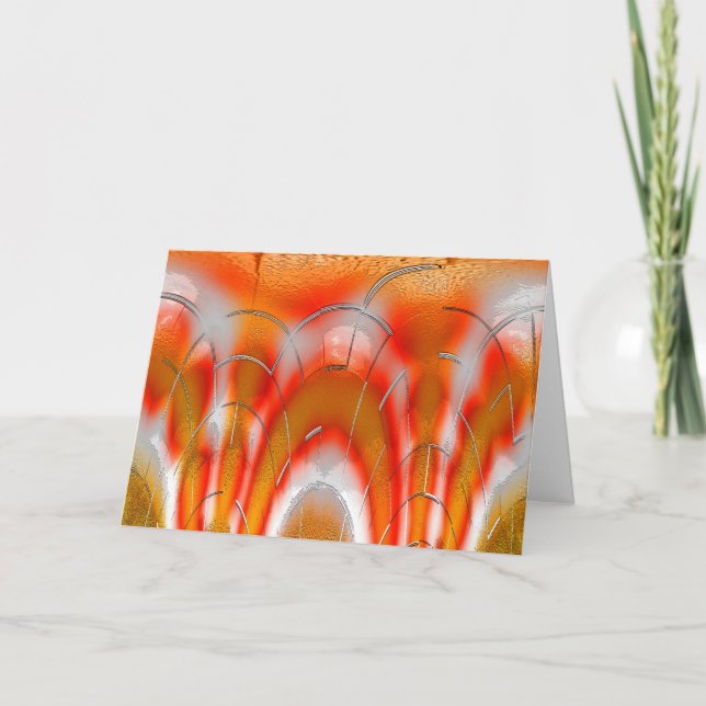 Cracking Ice art Holiday Card (Front)