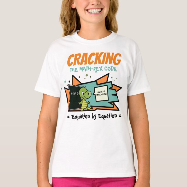 Cracking the Math-Rex Code T-Shirt (Front)