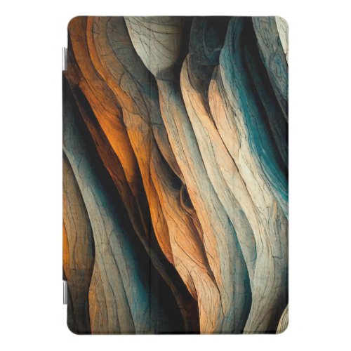 Cracking wood pattern iPad pro cover