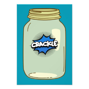 Crackle in a Jar – Comic Pop Art Design Photo Print