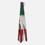 Crackle Paint | Italian American Flag Neck Tie at Zazzle