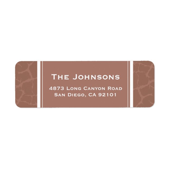 Crackle Print Label (Front)