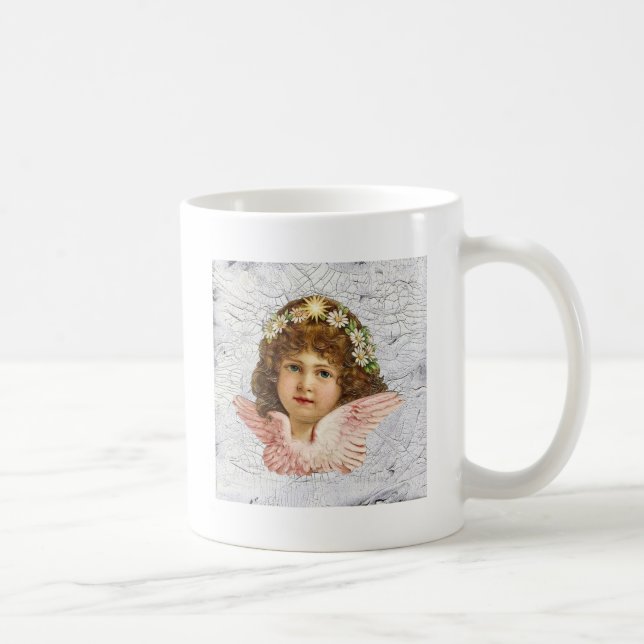Crackled Angel Coffee Mug (Right)