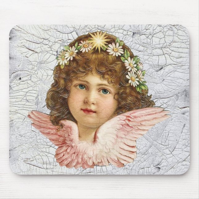 Crackled Angel Mouse Pad (Front)