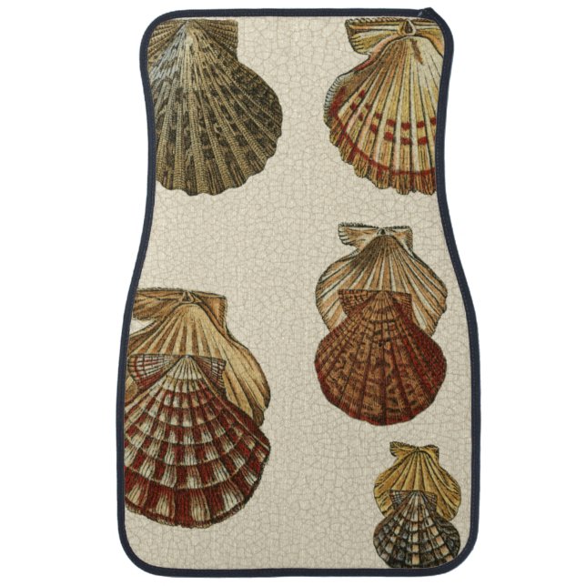 Crackled Antique Shells Car Mat (Front)
