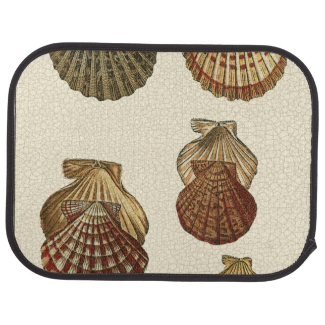 Crackled Antique Shells Car Mat (Rear)