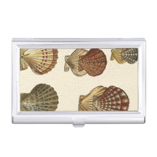 Crackled Antique Shells Case For Business Cards