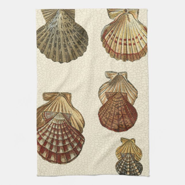 Crackled Antique Shells Towel (Vertical)