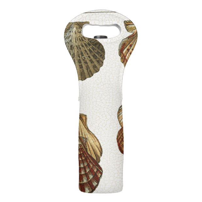 Crackled Antique Shells Wine Bag (Back)