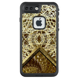 Crackled Glass Swirl Design - Topaz LifeProof FRĒ iPhone 7 Plus Case