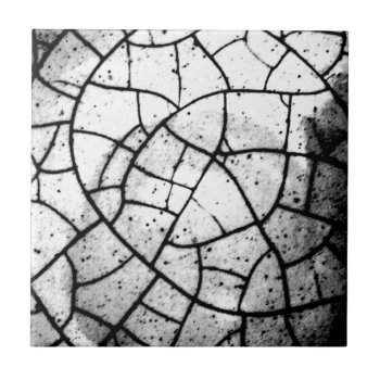 Crackled Texture Ceramic Tile by gavila_pt at Zazzle