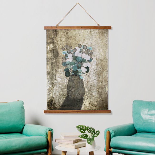 Crackled Vase of Coin Flowers