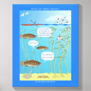 Cracks in the World - How's the Water? - Canvas Photo Tile