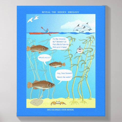 Cracks in the World - How's the Water? - Canvas Photo Tile