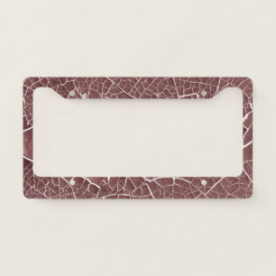 Cracks Nature Pattern License Plate Frame