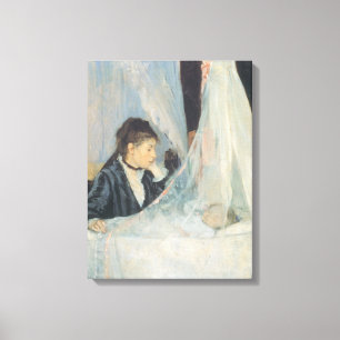 Cradle by Berthe Morisot, Vintage Impressionism Canvas Print