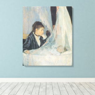 Cradle by Berthe Morisot, Vintage Impressionism Canvas Print