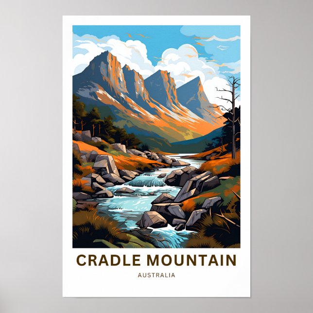 Cradle Mountain Australia Travel Print (Front)