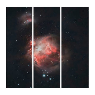 Cradle of Stars: Radiant Heart of the Orion Nebula Triptych