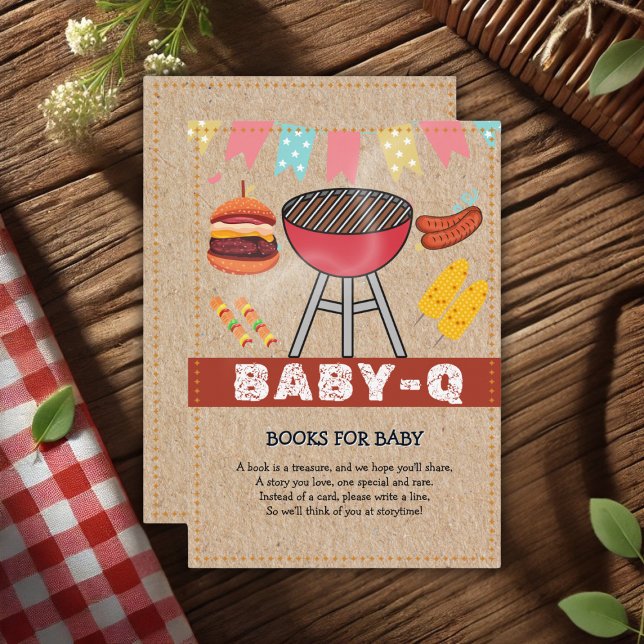 Craft Baby Q Grill Baby Shower Enclosure Card (Creator Uploaded)