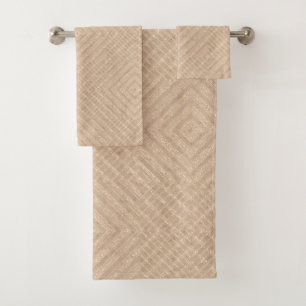 Craft background bath towel set