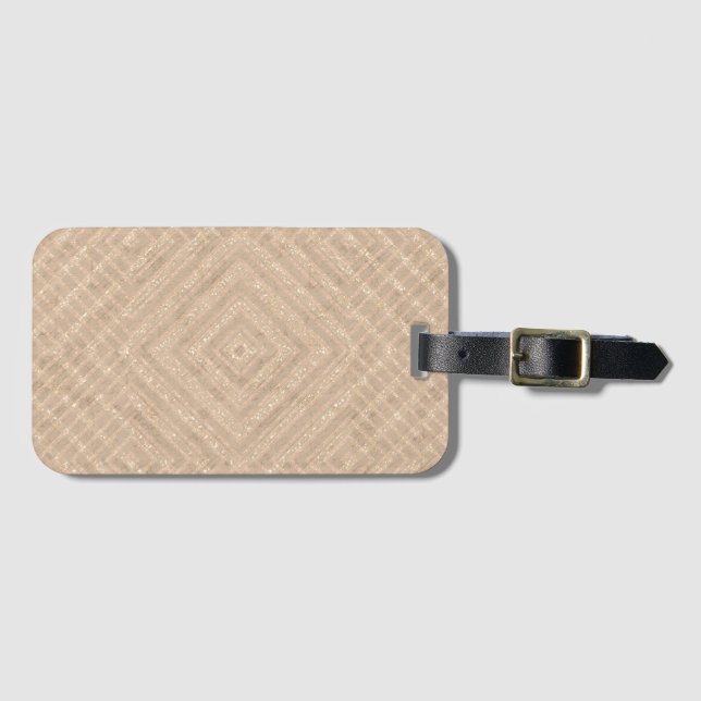 Craft background  luggage tag (Front Horizontal)