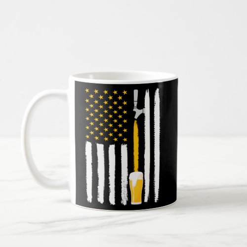 Craft Beer American Flag Usa 4Th July Brewery Coffee Mug