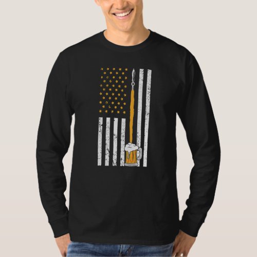 Craft Beer American Flag USA Beer Day Brewery Alco T_Shirt