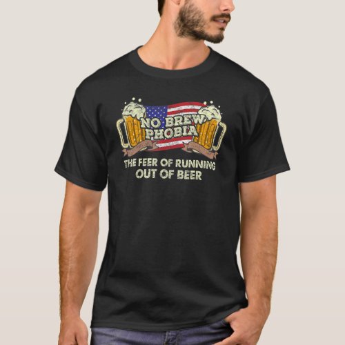 craft beer apparel us flag home brewing apparel no T_Shirt