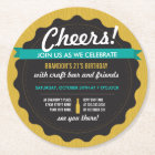 Craft Beer Birthday Coaster Invite