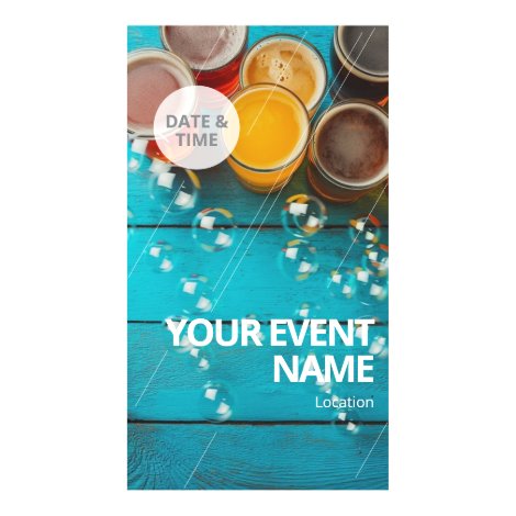 Craft beer brewfest bubbles picnic party digital templates