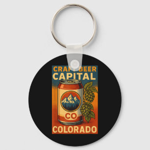Craft Beer Capital Shirt Colorado Hops Can Brewery Keychain